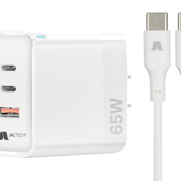Imagen del producto Cargador Jaltech 65W GaN 2 Tipo C y 1 USB