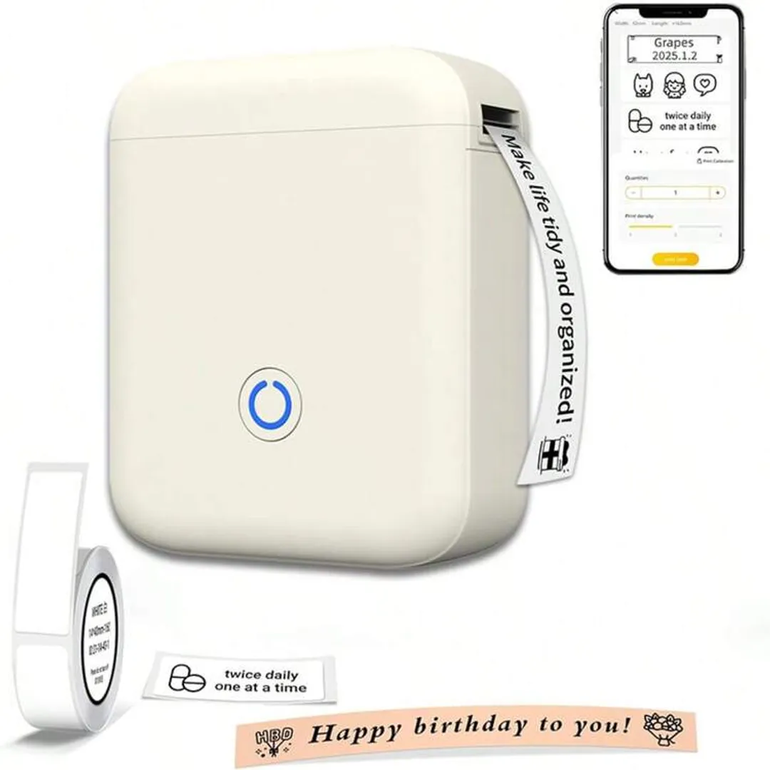 MINI IMPRESORA TERMICA PORTATIL DE ETIQUETAS BLUETOOTH LABEL PRINTER