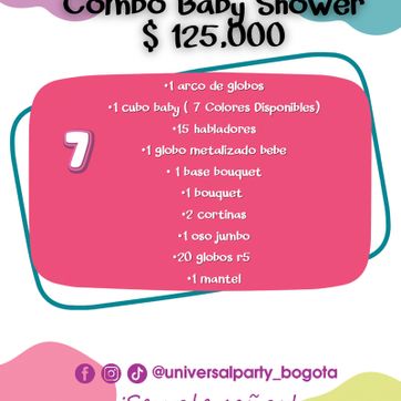Imagen del producto COMBO BABY SHOWER # 7 