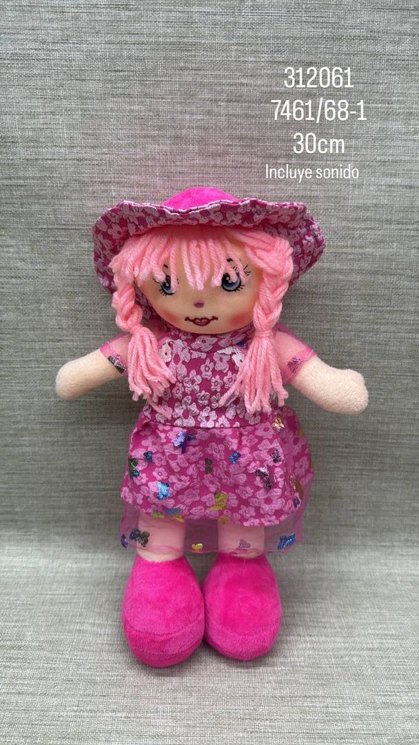 MUÑECA CON SONIDO SURTIDA 30 CM