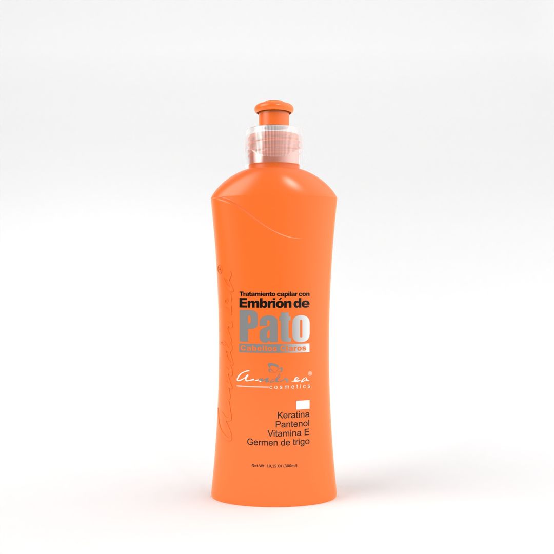 TRATAMIENTO CAPILAR EMBRION DE PATO CABELLOS CLAROS ANDREA COSMETICS 300ML