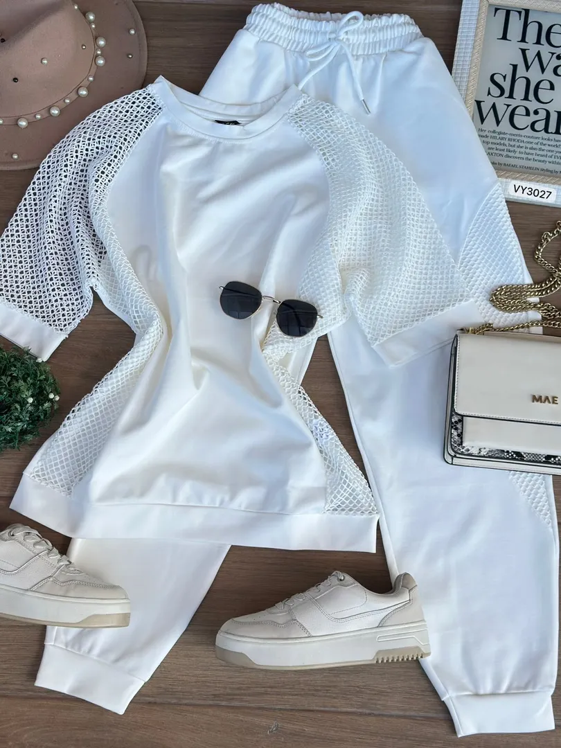 SET BLUSA MAYA LATERALES Y PANTALON VY3027