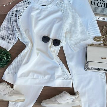 SET BLUSA MAYA LATERALES Y PANTALON VY3027 - imagen 1