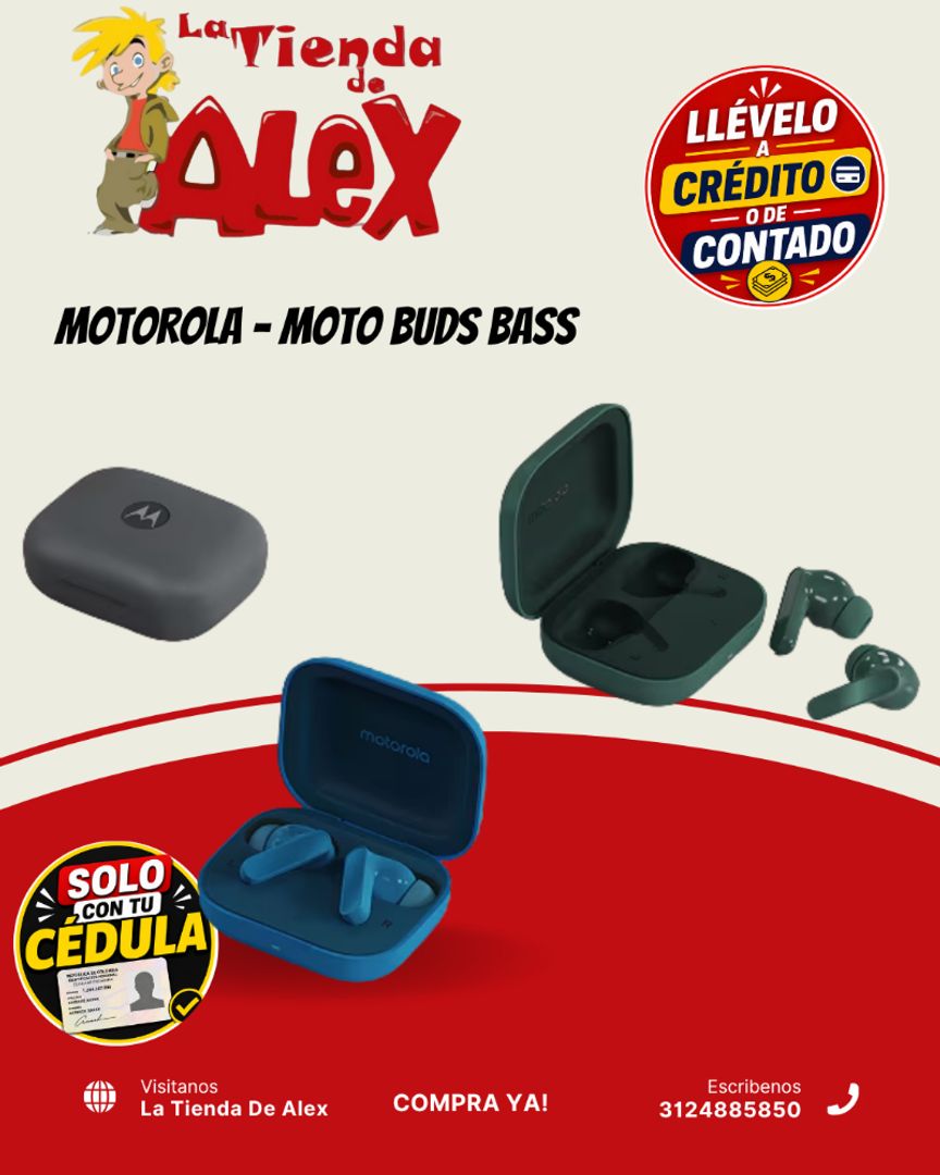Audifonos Moto Buds Bass