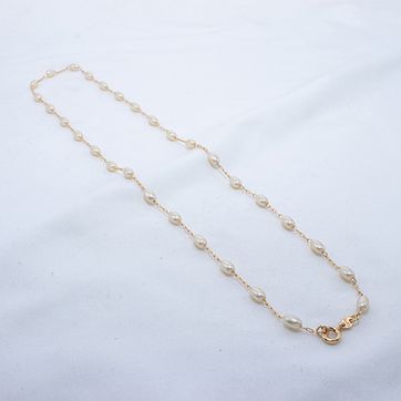 Imagen del producto COLLAR GOURMET PERLA OVALADA 50CM 718016A205