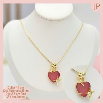 Imagen del producto Collar Ajustable Aguja Dije Corazón