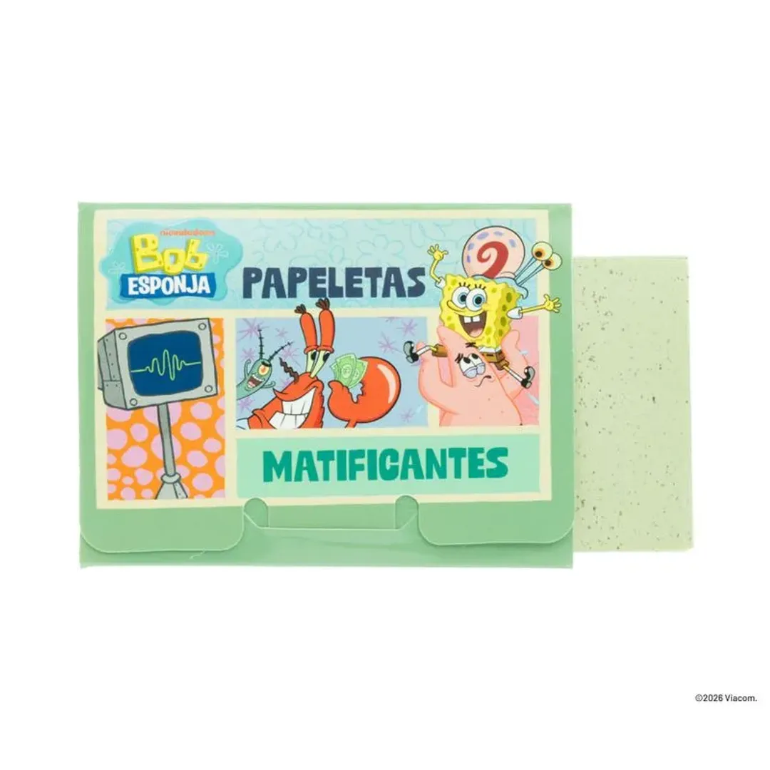 Papeletas Matificantes Bob Esponja trendy