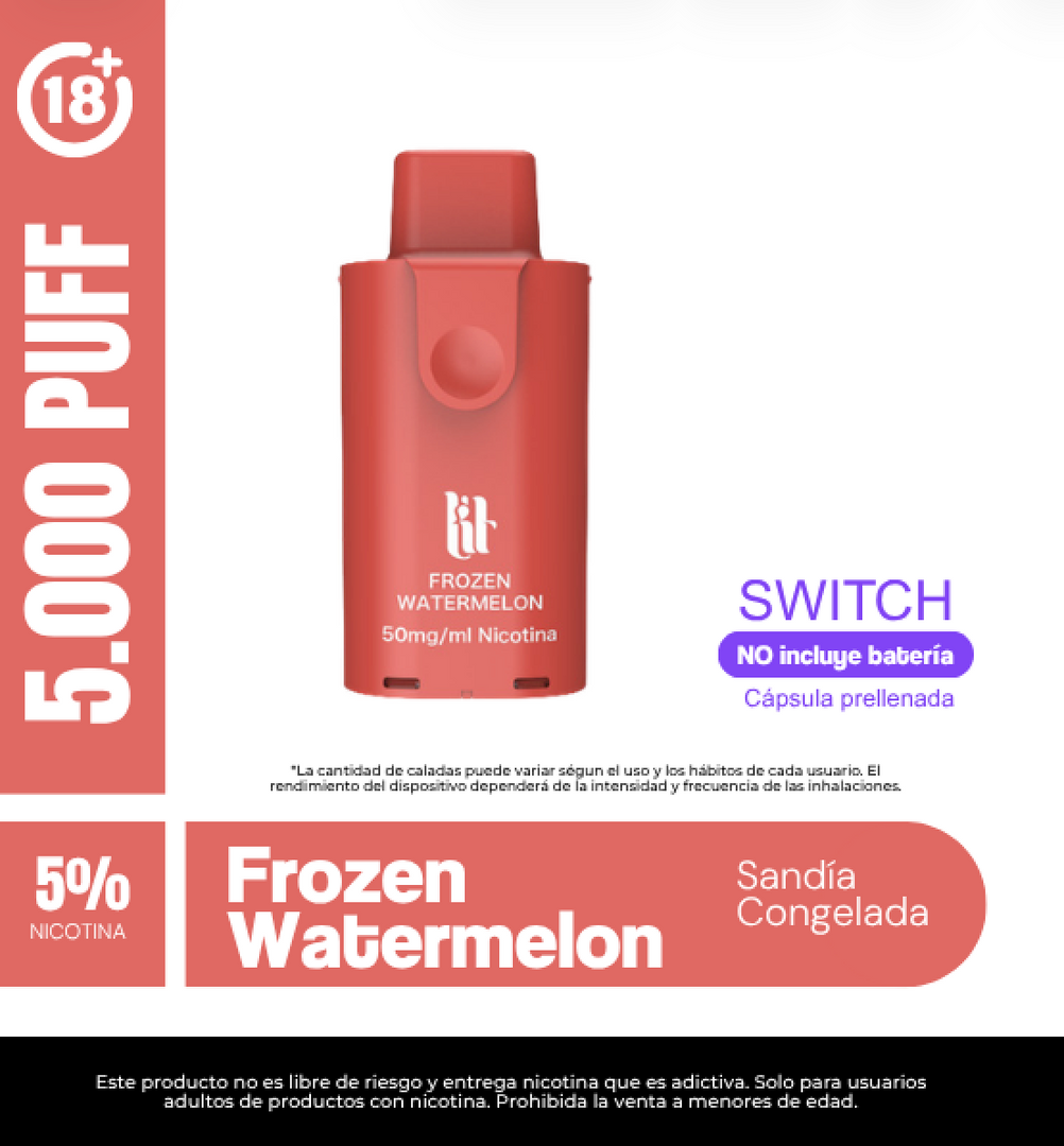 Lit Pod Switch Frozen Watermelon 5% Nic 5.000 Puffs