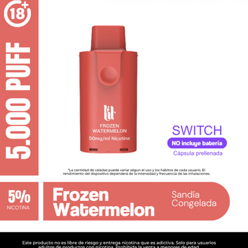 Imagen del producto Lit Pod Switch Frozen Watermelon 5% Nic 5.000 Puffs