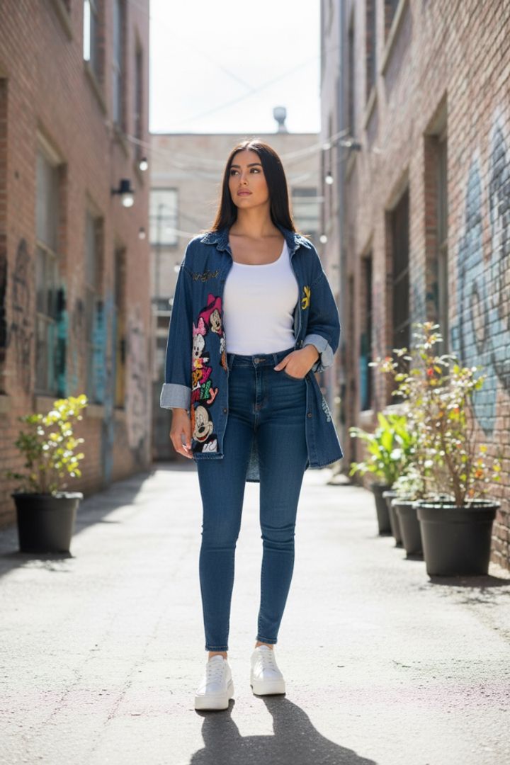 CHAQUETA DENIM MICKEY WICH