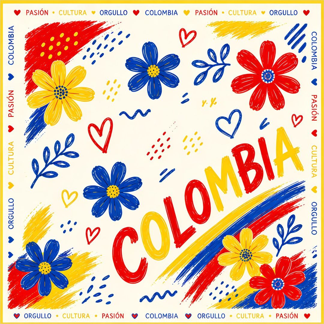 PAÑOLETA PREMIUM 70cmx70cm COLOMBIA DISEÑO 4