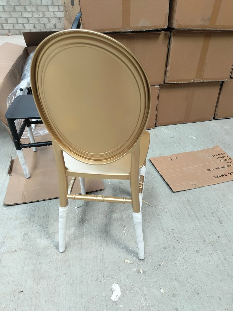 SILLAS POLIPROPILENO - DORADOS