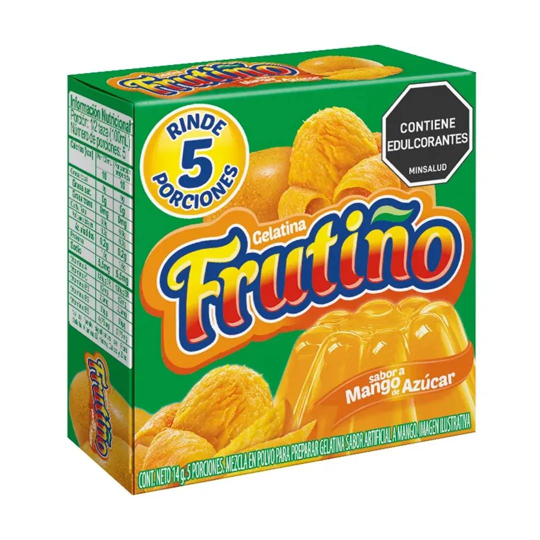 GELATINA FRUTIÑO MANGO AZUCAR*14G