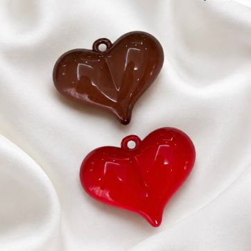 Imagen del producto Dije corazón rojo grande 