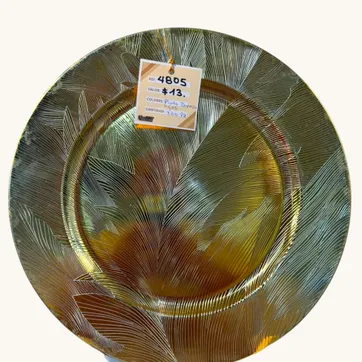 Imagen del producto SOBREPLATO DORADO PLASTICO