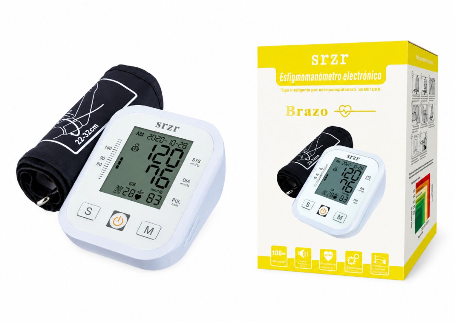 TENSIOMETRO BRAZO SRZR CAJA AMARILLA