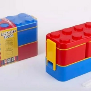 Porta comida con cubiertos lego  - imagen 1