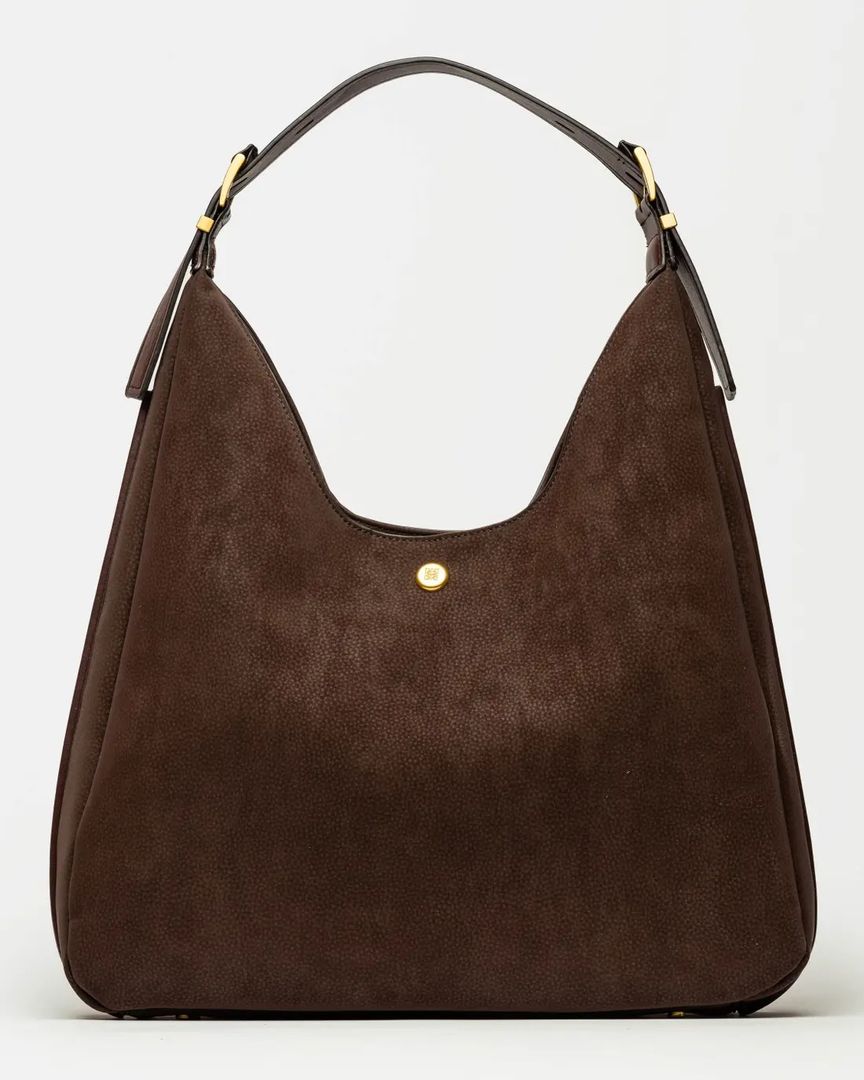 BOLSO RAW EFECTO CUERO CHOCOLATE
