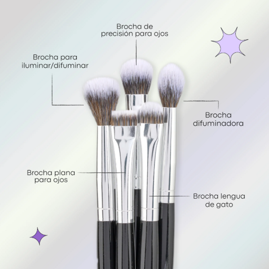 KIT DE BROCHAS ECLIPSE x 10 LULA BEAUTY