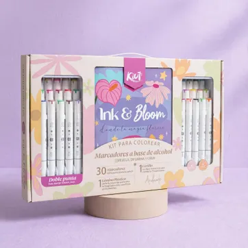KIT PARA COLOREAR - MARCADORES DE ALCOHOL KIUT - imagen 1