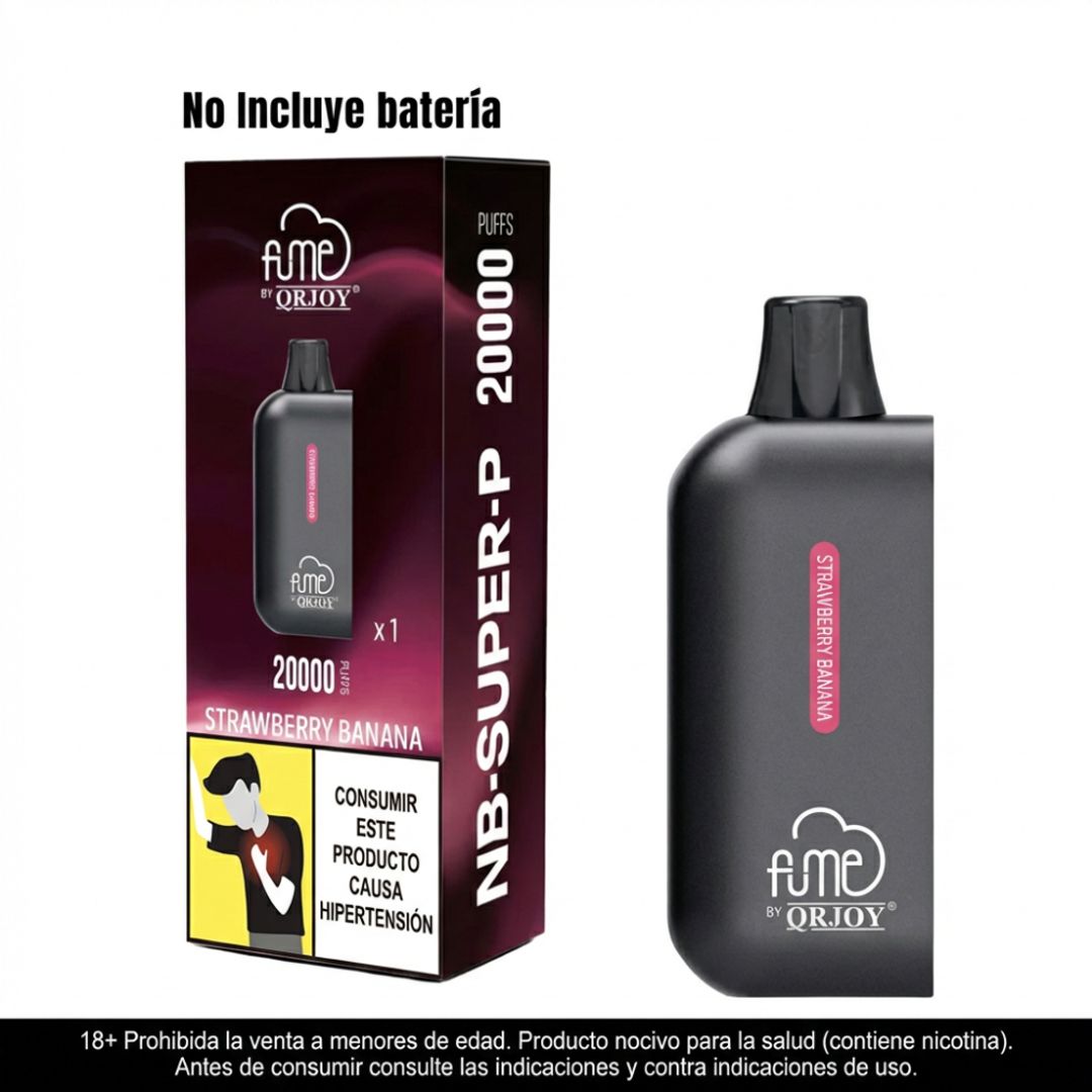 Pod Fume 20.000 Puffs Strawberry Banana - Fume Nb Super P