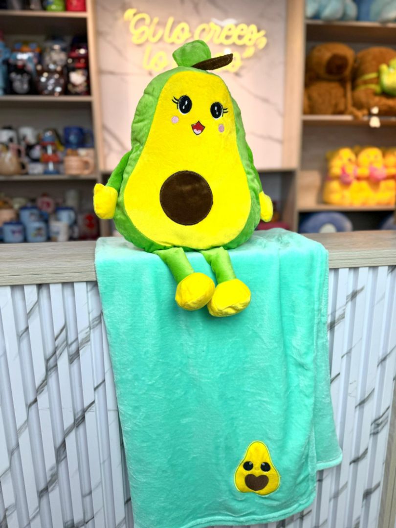 cobija  aguacate almohada