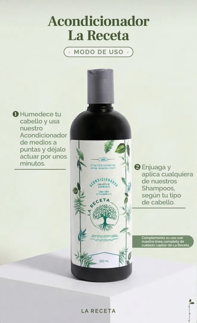 Acondicionador con aceite de cannabis