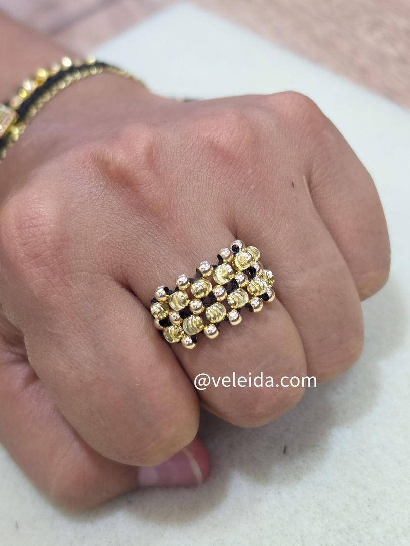 ANILLO ARTESANAL 5 CARRILES ITALIANO