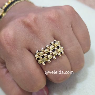 ANILLO ARTESANAL 5 CARRILES ITALIANO - imagen 1