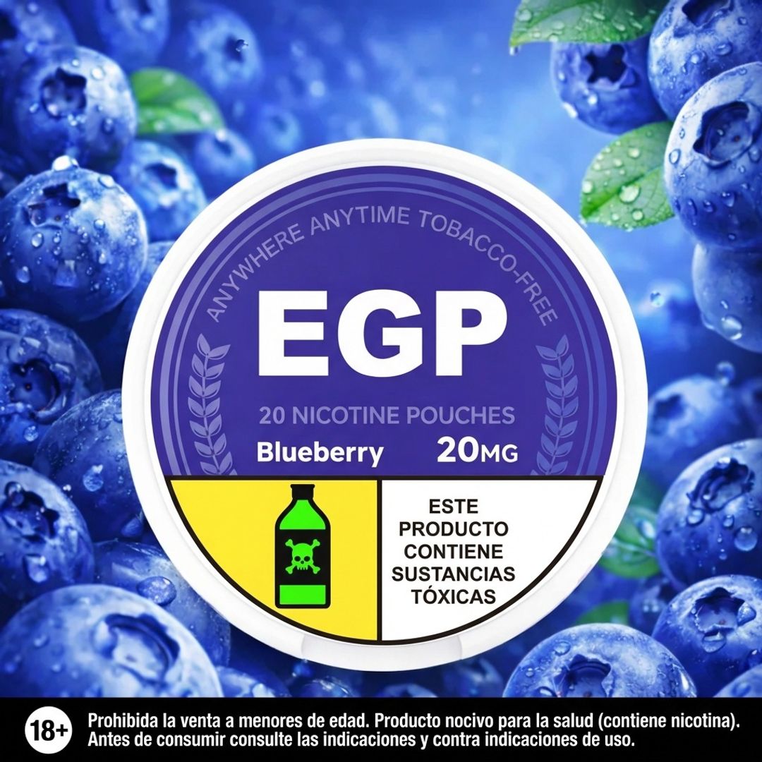 Egp Blueberry 20mg - Parches De Nicotina