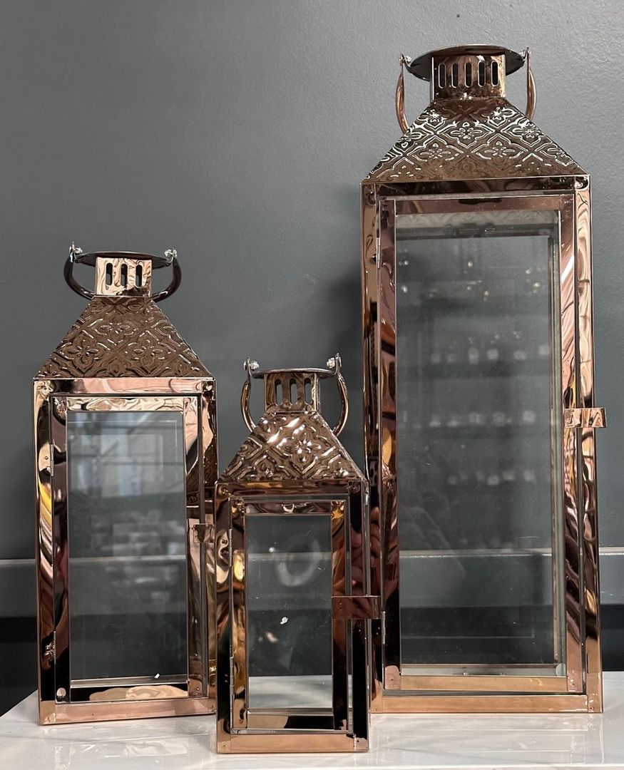 Set x3 Faroles ROSEGOLD