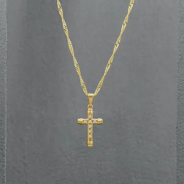 Imagen del producto Cadena Singapur y dije cruz 