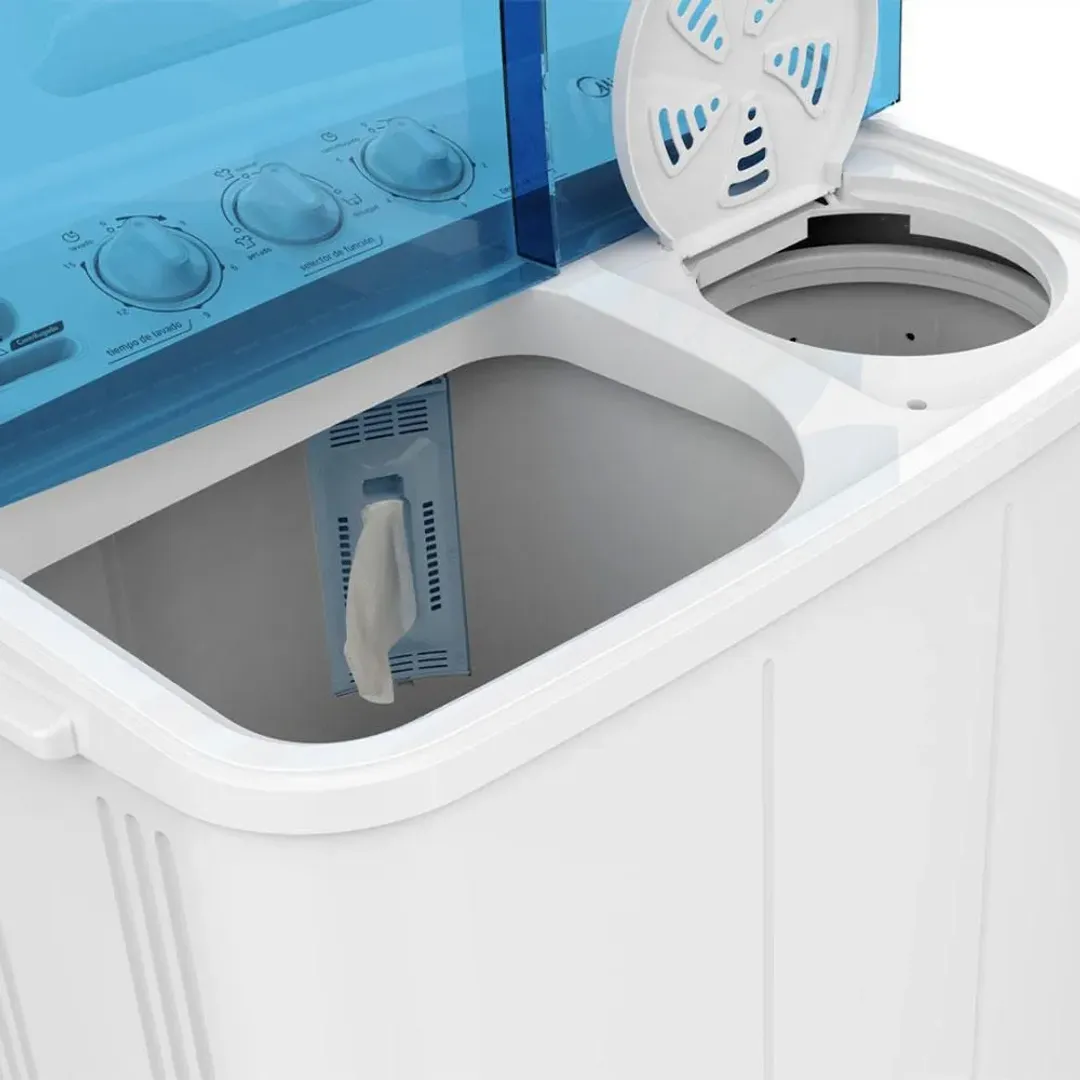 LAV MIDEA SEMI 7KG - 15 LBS TWIN FORCE