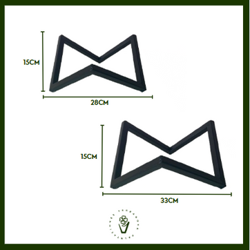 SOPORTE METALICO TRIANGULAR (Negro) - imagen 2