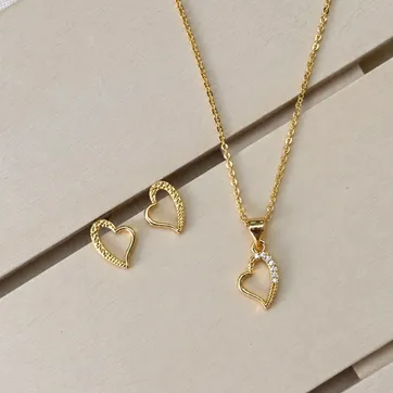 Imagen del producto Cadena set topo corazon 