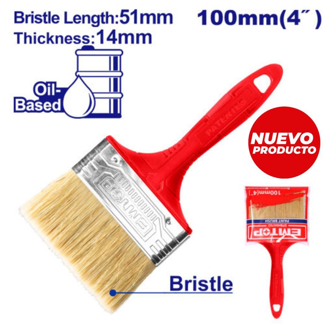 EMTOP BROCHA 4" CERDA PARA BASE ACEITE SUPER EMTOP