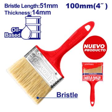 EMTOP BROCHA 4" CERDA PARA BASE ACEITE SUPER EMTOP - imagen 1
