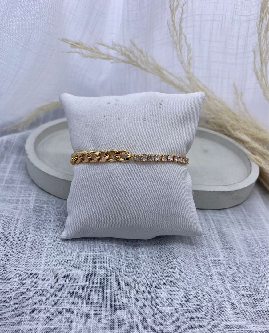 Pulsera, oro rosa, covergold 