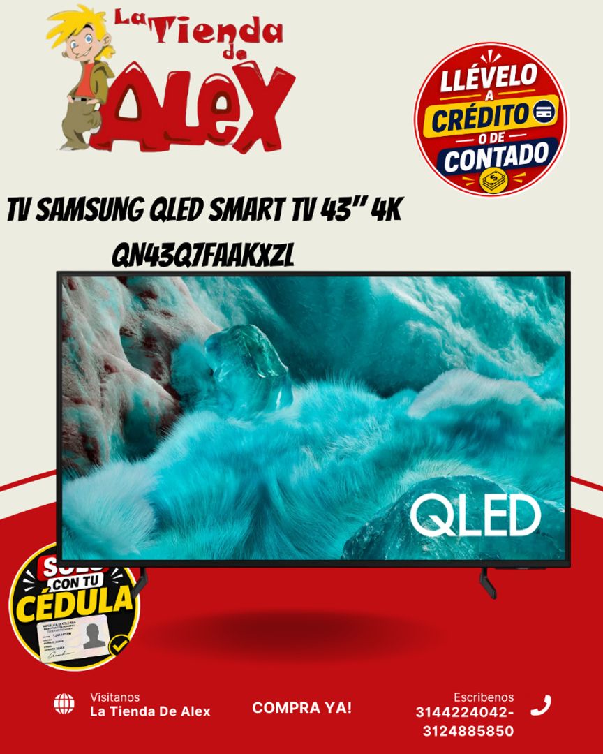 Tv Samsung QLED Smart TV 43" 4K QN43Q7FAAKXZL