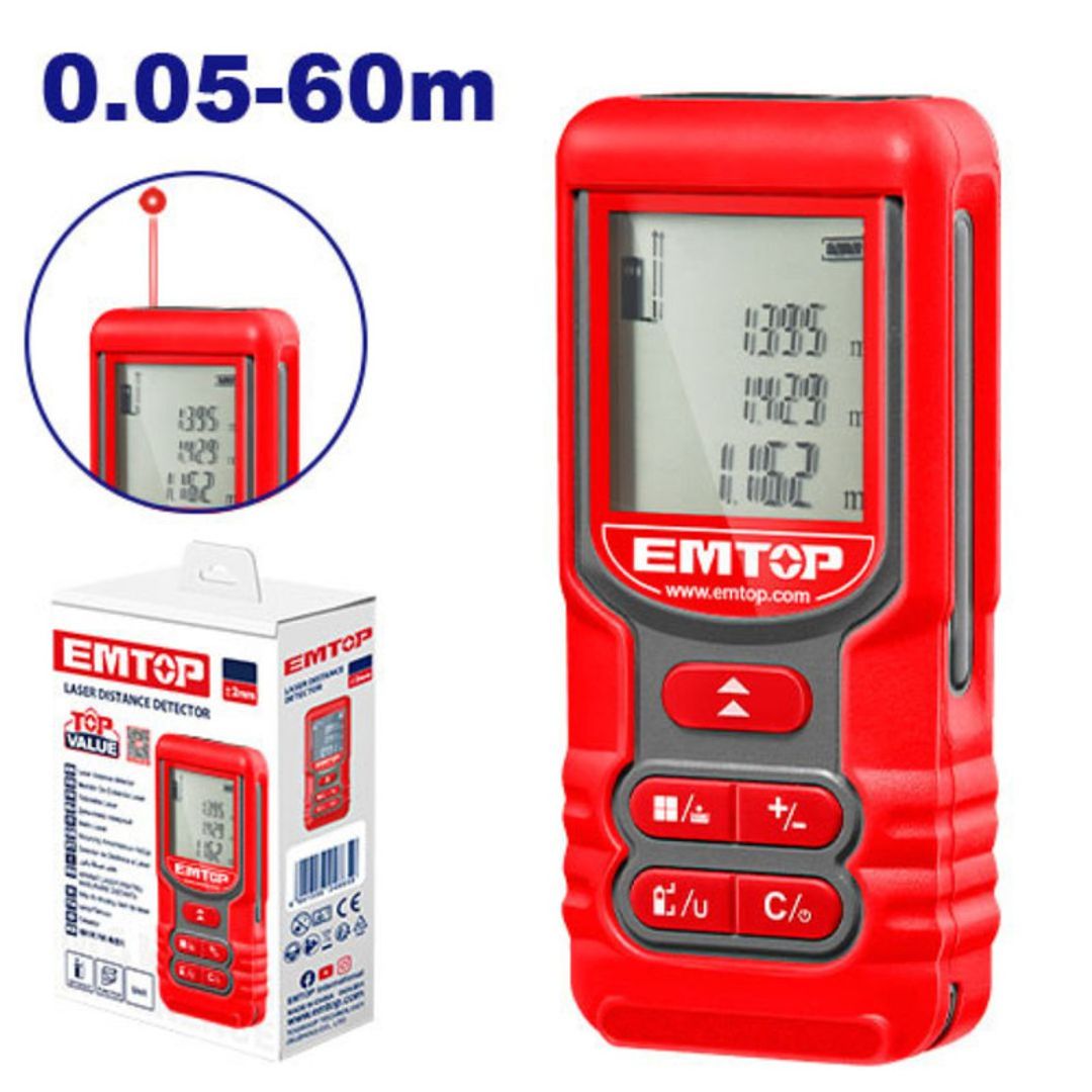 EMTOP MEDIDOR DE DISTACIA LASER 60MTS TOP VALUE