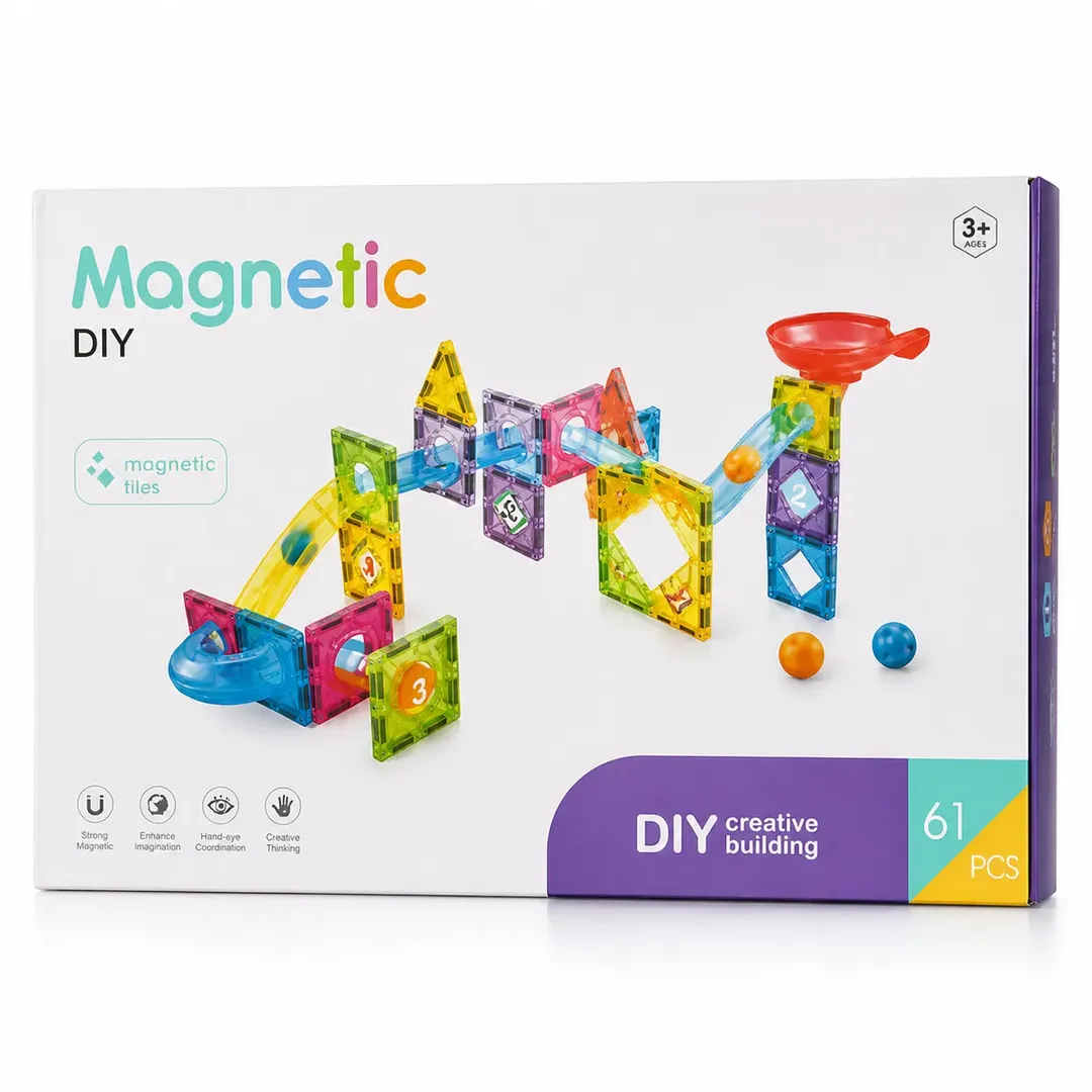 SET DE CONSTRUCCION LEGOS MAGNETICOS 61 PCS