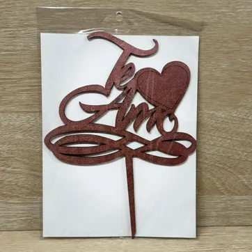 Imagen del producto 000 TOPPER GRANDE "TE AMO"