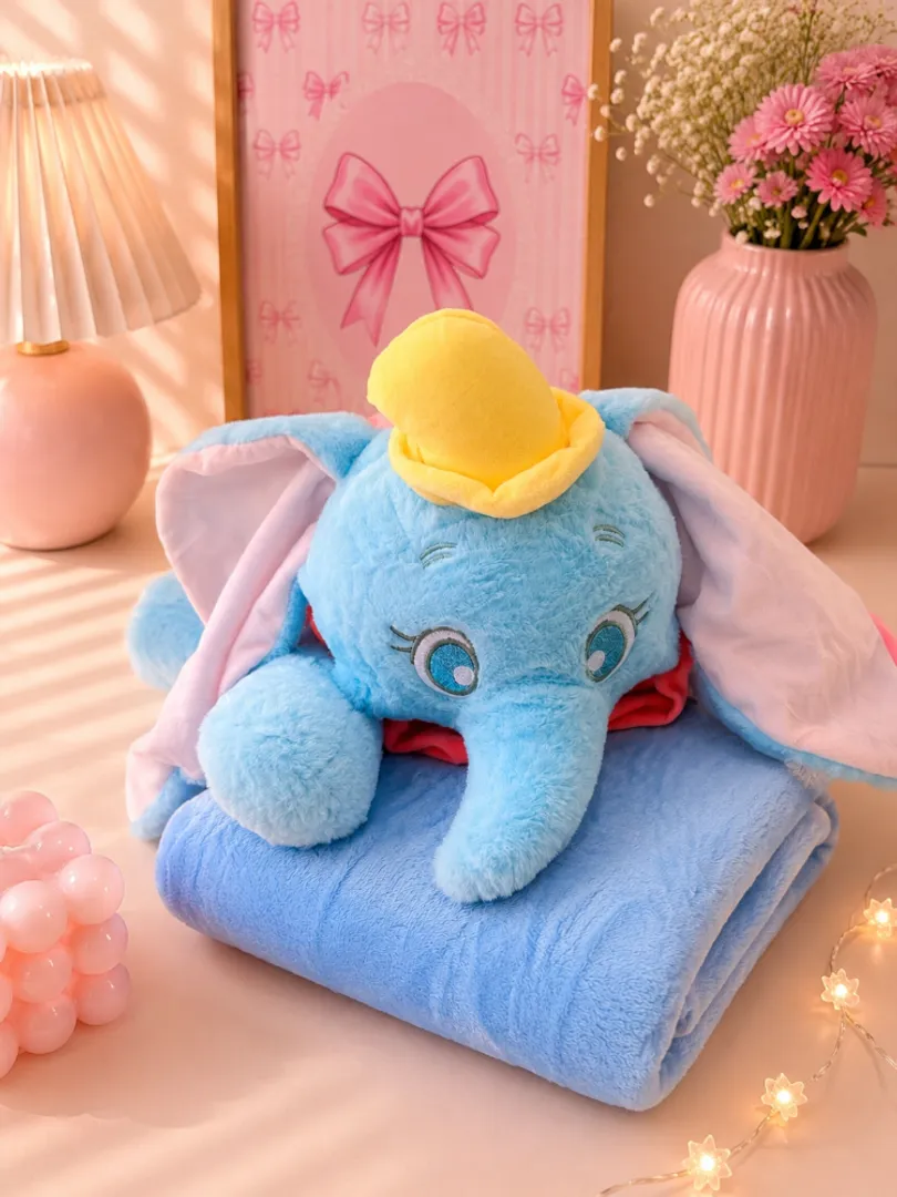Peluche con cobija dumbo 