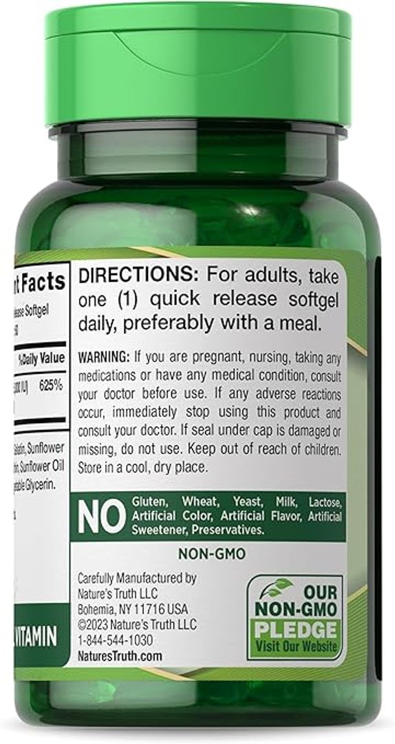 Vitamina liposomal D3 5000 UI  60 cáp