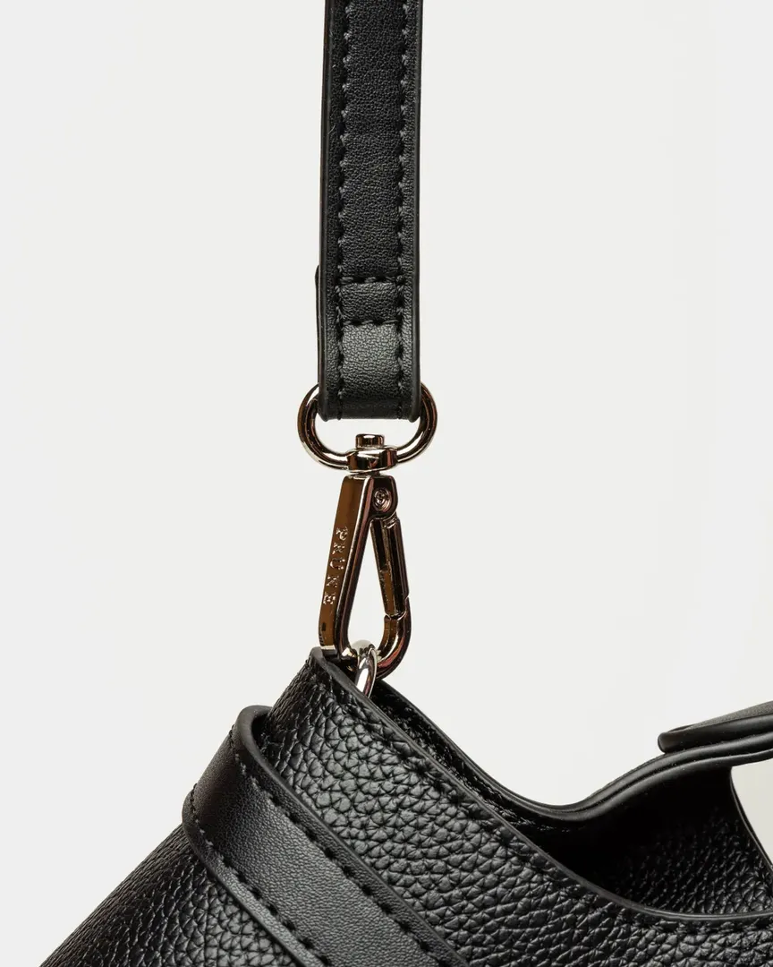 CARTERA DE MANO MARBLE NEGRO
