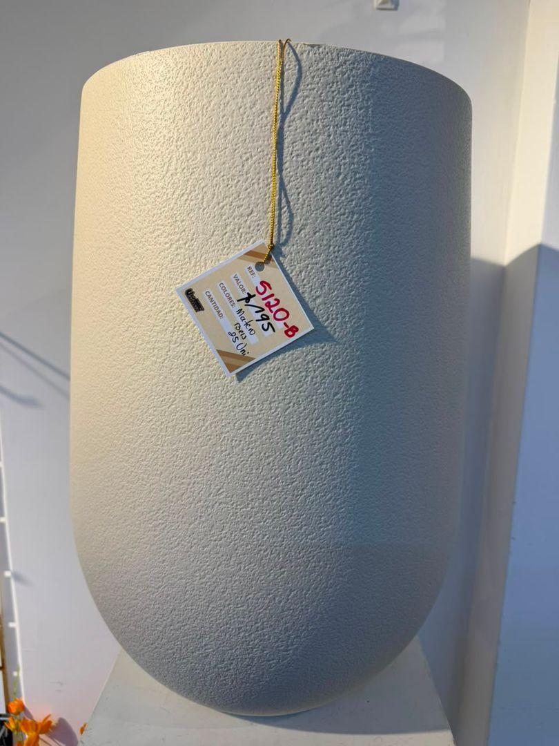 MATERO PLASTICO CILINDRICO CREMA GRANDE