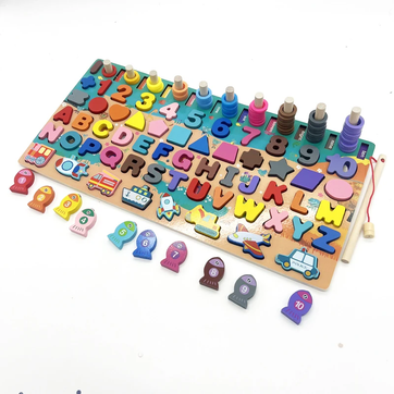 Tablero Didáctico Juego Madera Niños Montessori - imagen 1