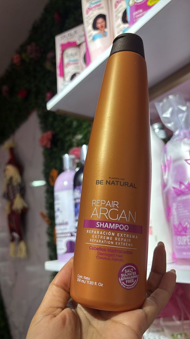Shampoo Reparación Argan Be Natural