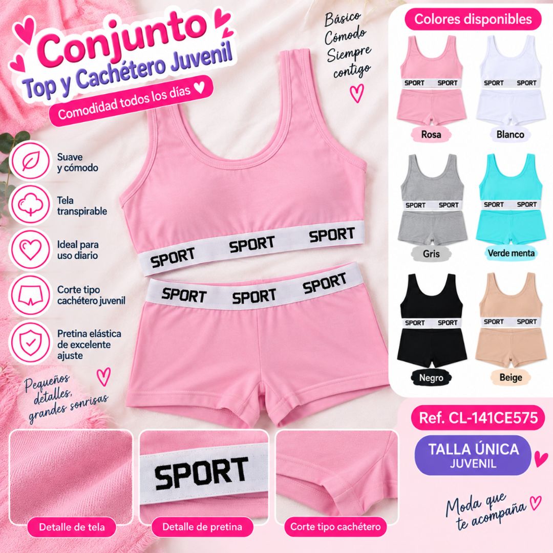 CONJUNTO TOP Y CACHETERO JUVENIL (DOC)