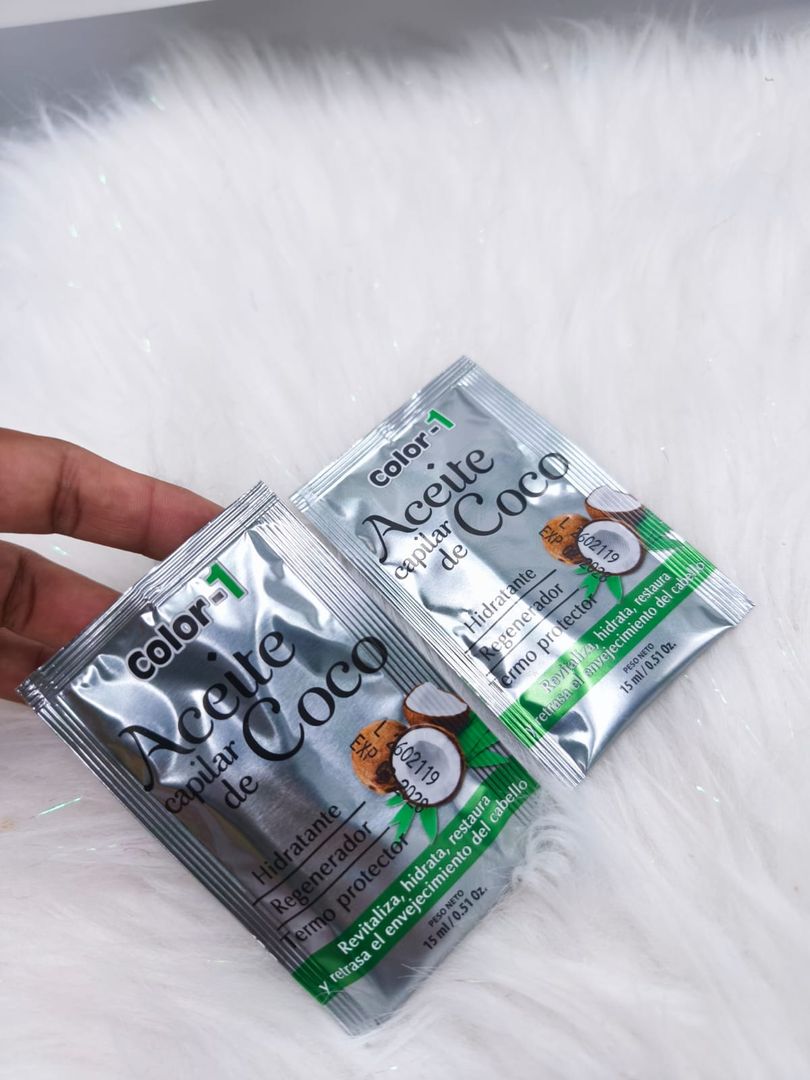 ACEITE CAPILAR DE COCO COLOR 1 